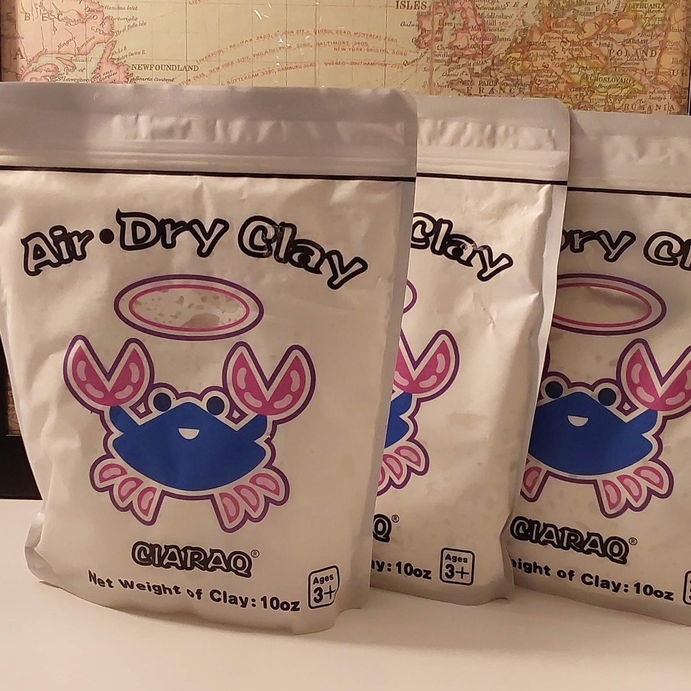 The SQUISHYEST Air Dry Clay with Crab Design